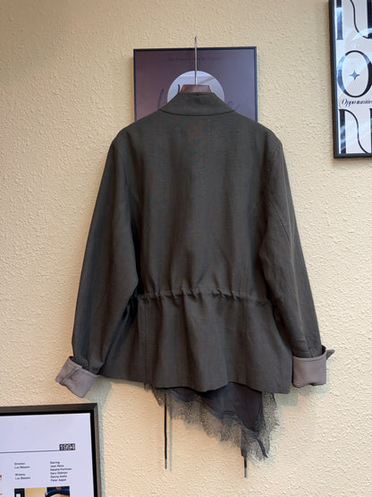 Stand collar coat #00950