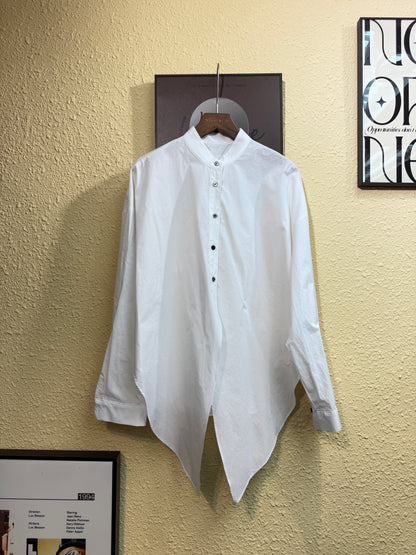 Front buttons round collar shirt #00986