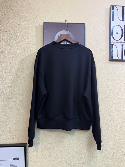 Half zip space cotton sweater #00981