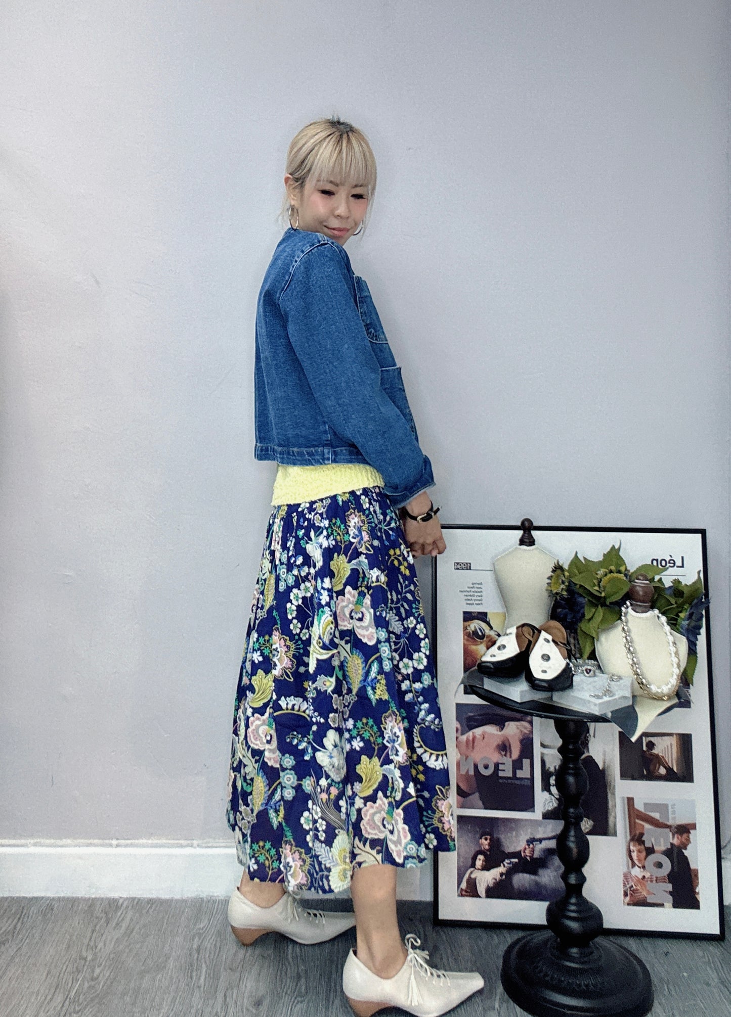 Denim cardigan