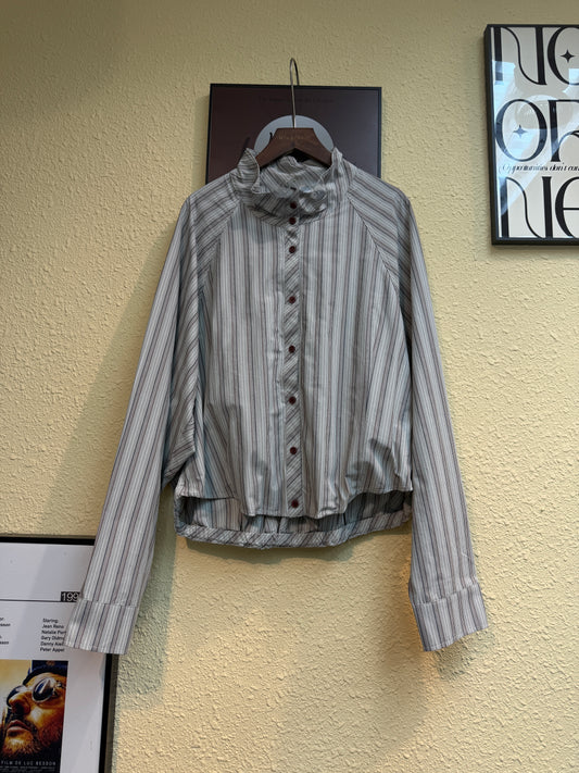 Striped wire hem outer #00854