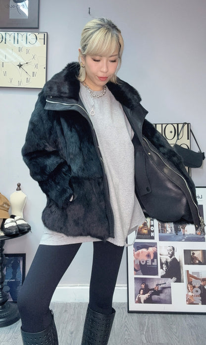 (-30% off)Two side suede fluffy jacket #00220