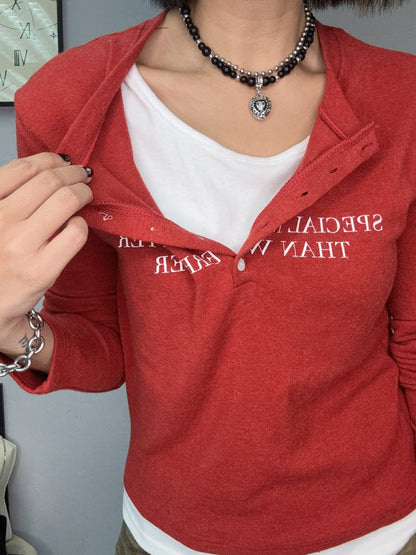 Fake two piece cotton tee