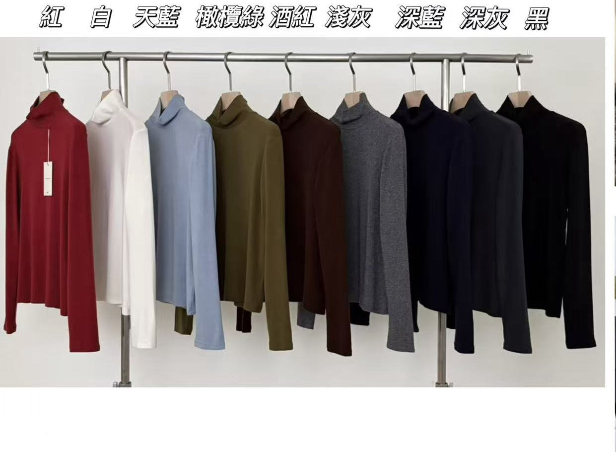 Turtle neck mochi tee#00215