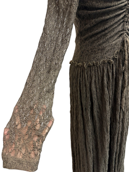 Full lace v neck one piece #00045