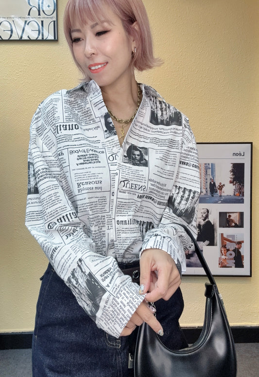 👍🏼Newspaper shirt #00882