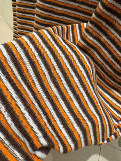 Striped brushed cotton sleeveless #00706