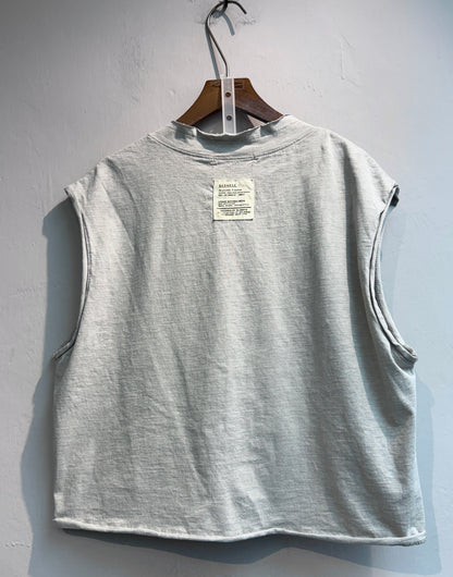 Back label cotton sleeveless outer #00728