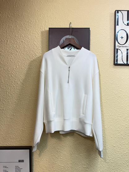 Half zip space cotton sweater #00981