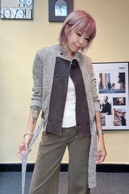 With belt knitted outer #00847