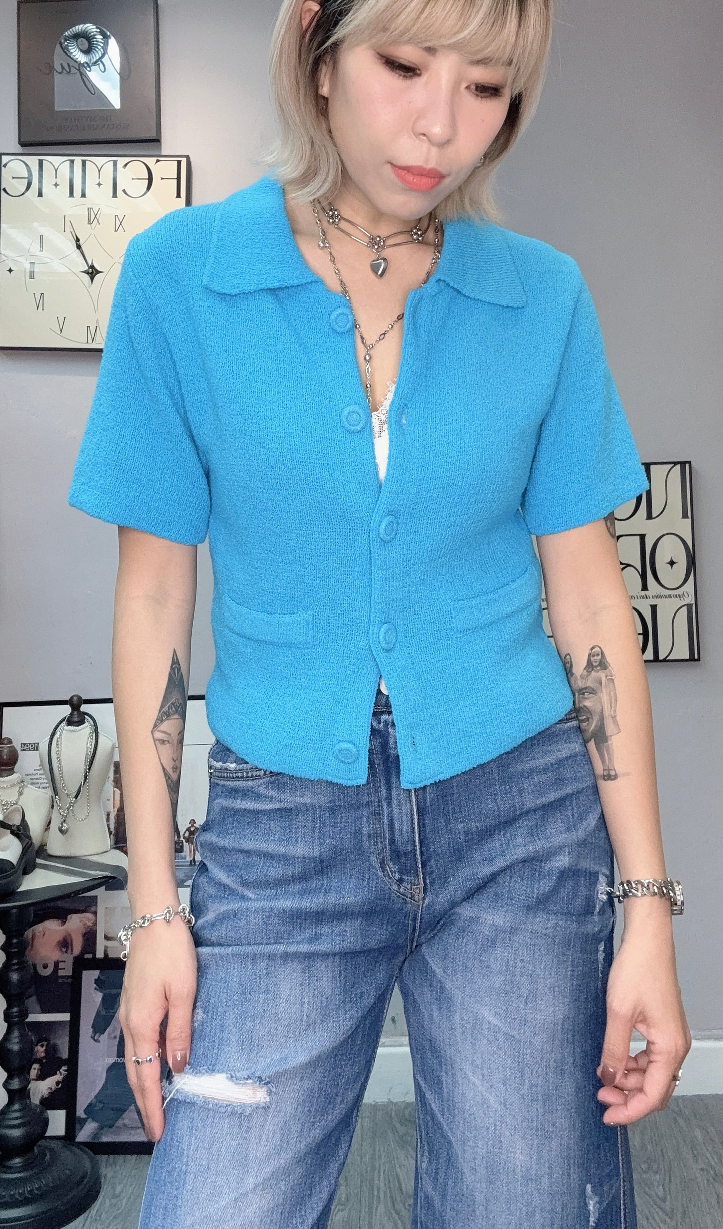 (-20% off)Knit cardigran #00341