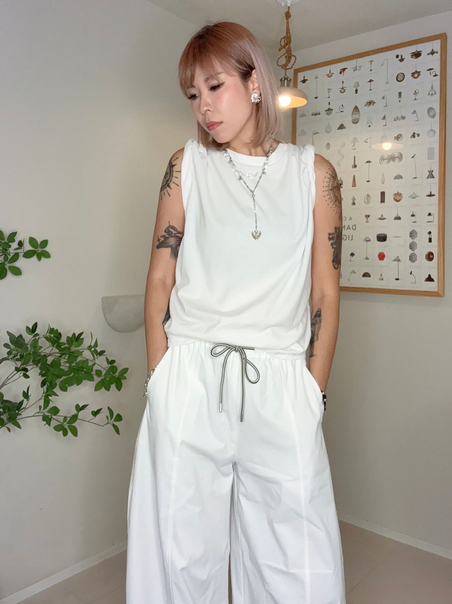 Twist plain sleeveless #00707