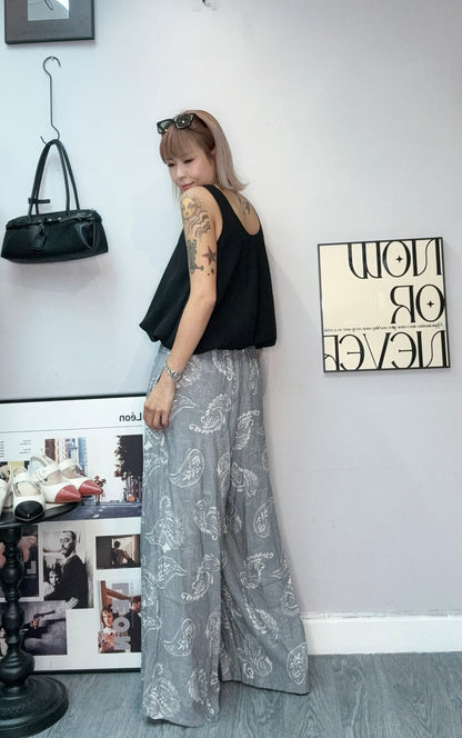 Puff hem plain tank#00658