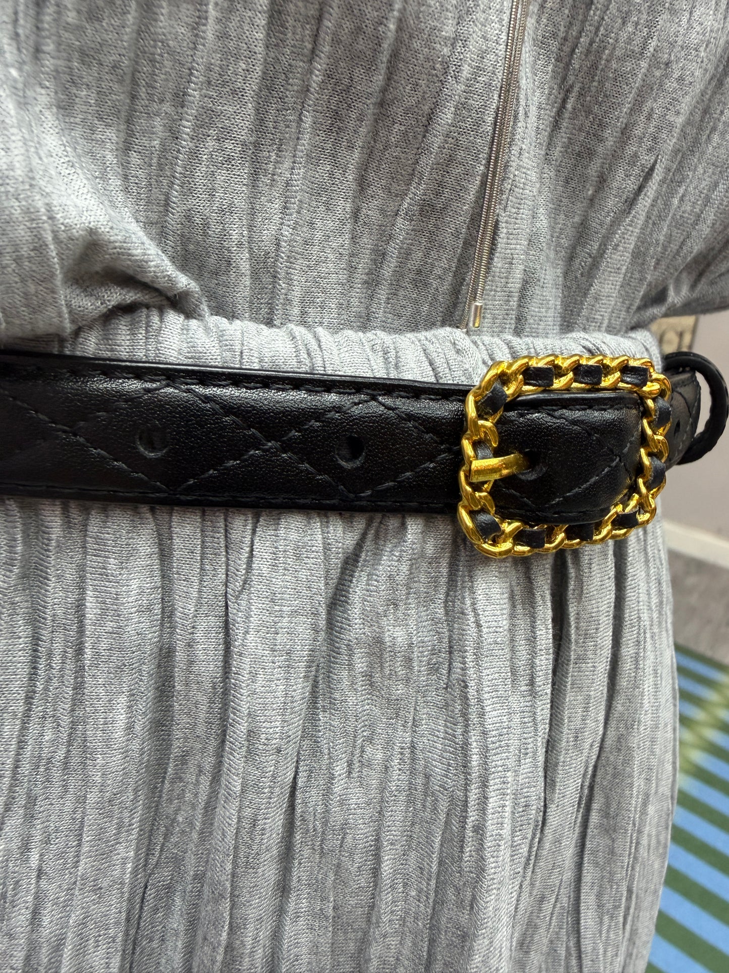 (-30%)Gold buckle belt