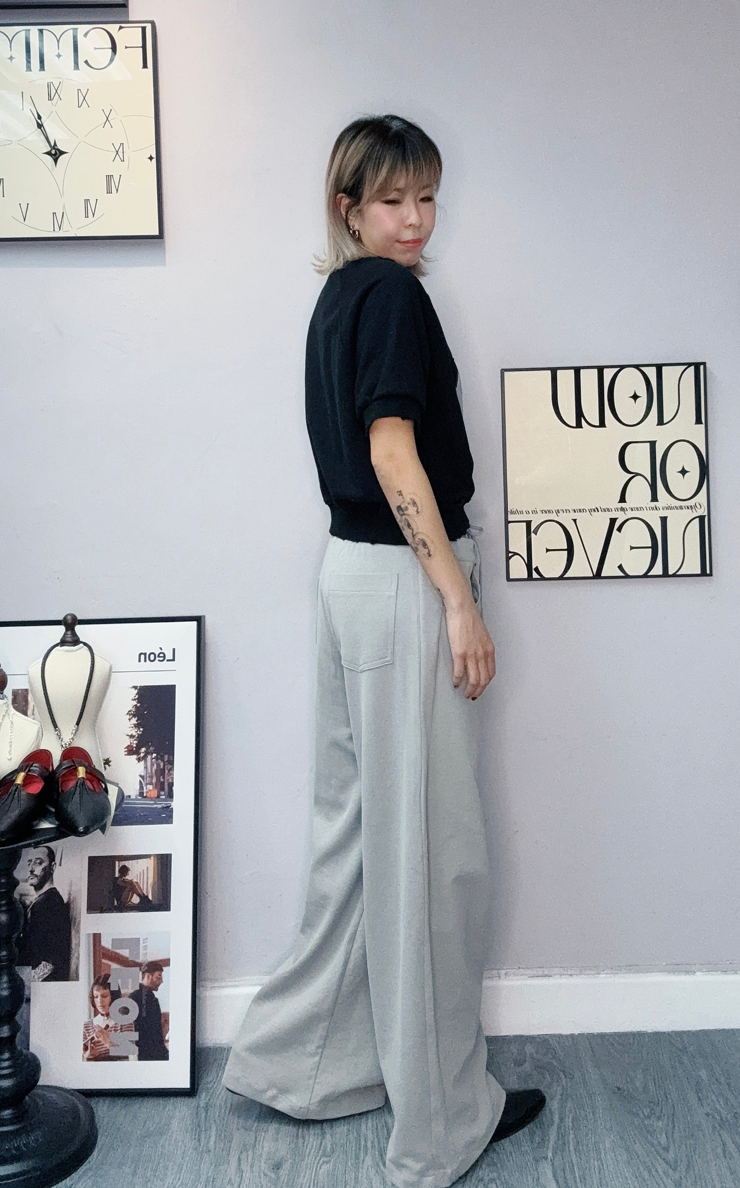 Double waist pants #00543