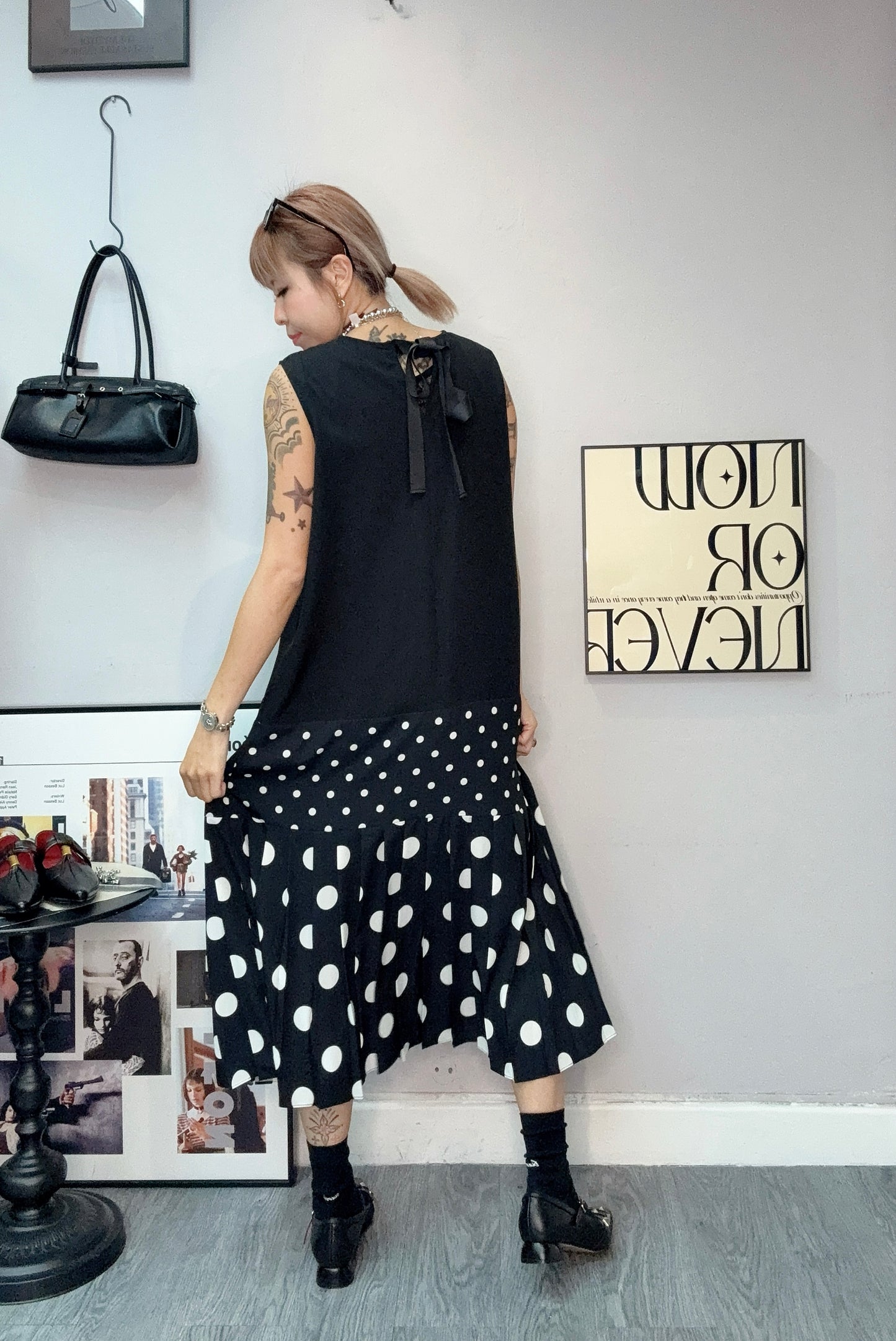 👍🏼DOT bottom vest dress #00646