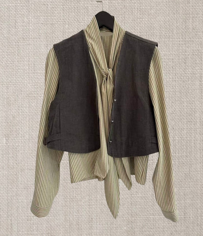 Vest outer (薄磨毛布)