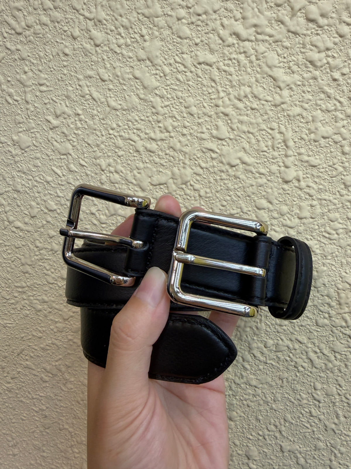 Double silver hook belt
