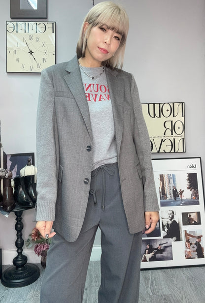 Fine wool fit size blazer