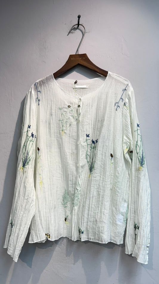Cross stitch pleated outer #00626