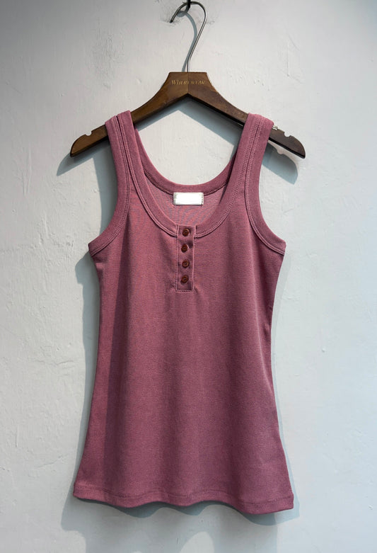 (-30%)Front buttons plain tank #00779