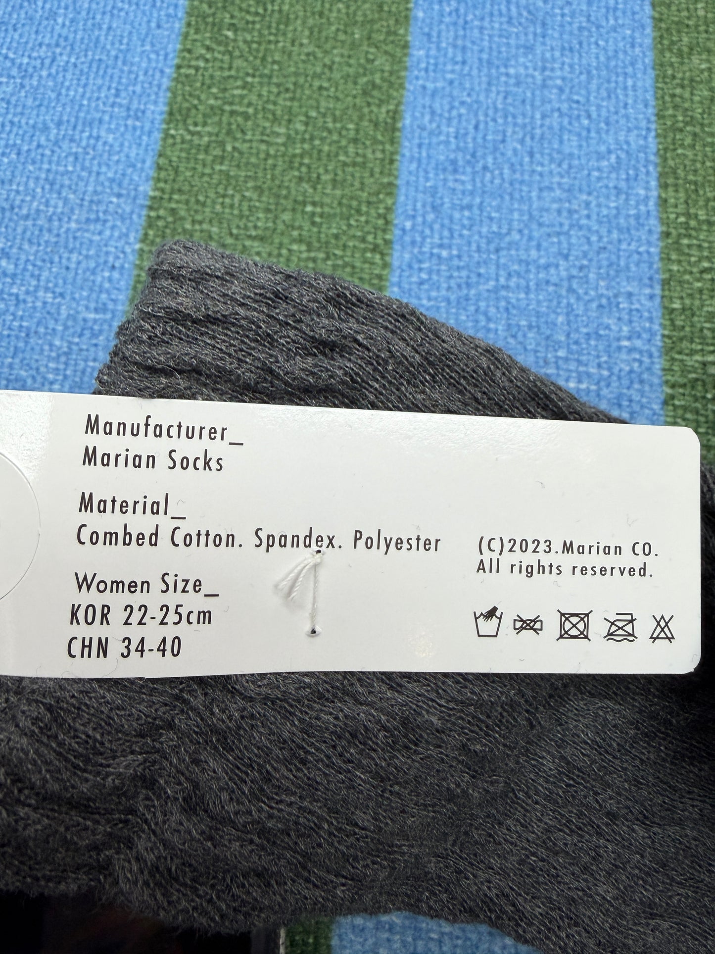 Embossed socks