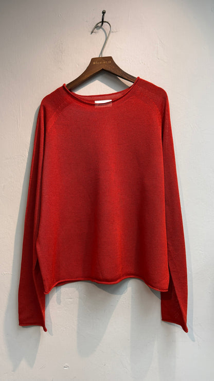 Plain knit top #00656