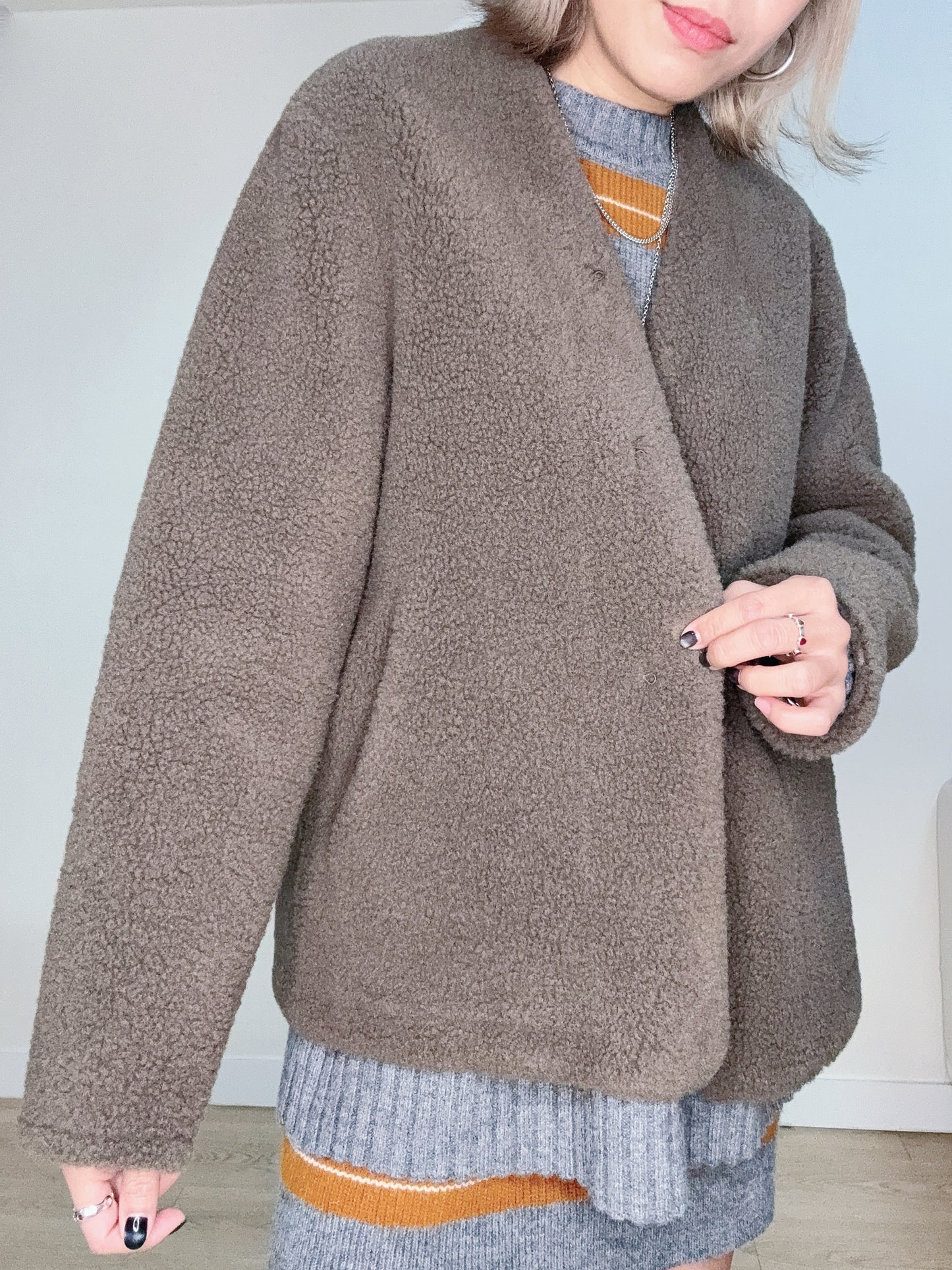Lamb wool cardigan
