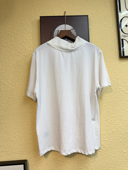 Mock neck short sleeve tee #00895