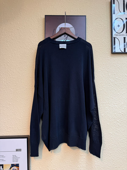Back tag batwing knitted top #00959