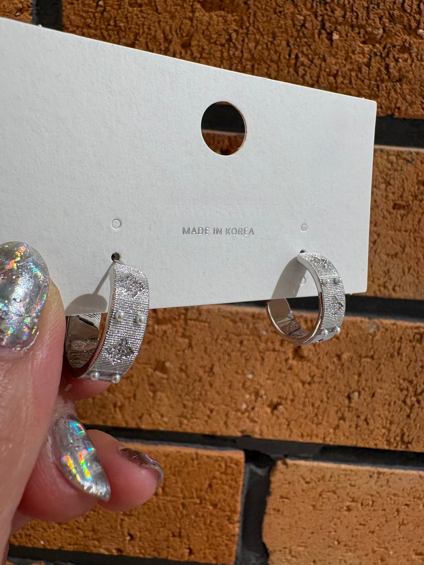 *Special*wide band hoop earrings(fix price)