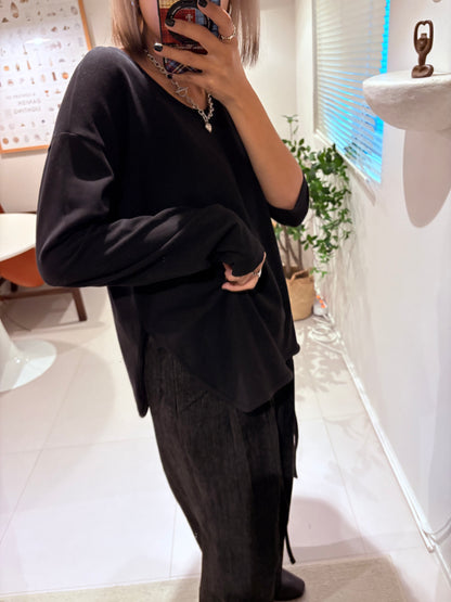 Round neck cotton tee #00012