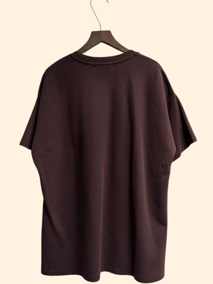 Short sleeves printed loose tee #00122