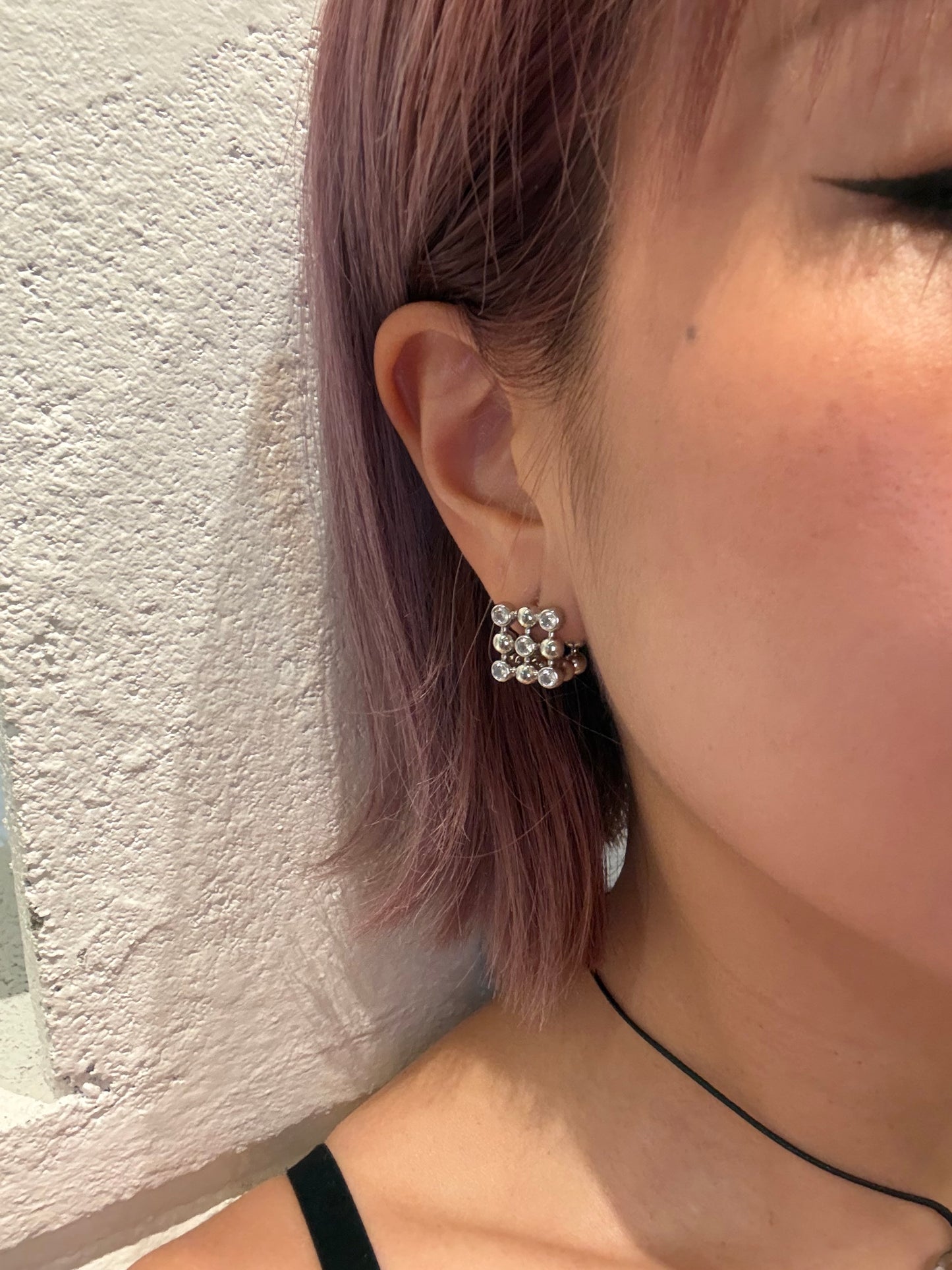 Square shaped earrings