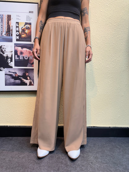 Side pleated pants #008867