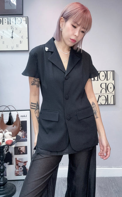 Cap sleeves blazer #00825