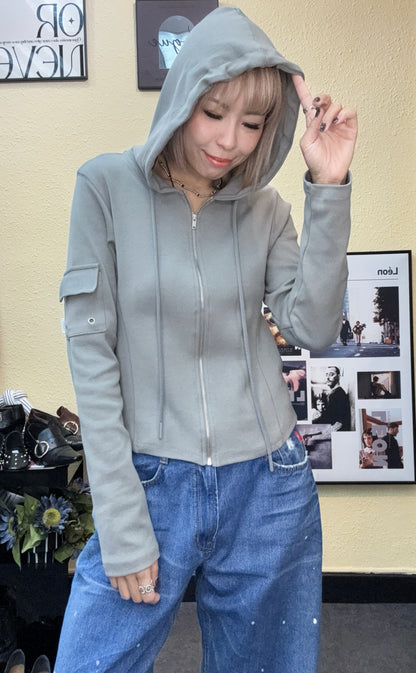 With hat slim cotton outer #00995