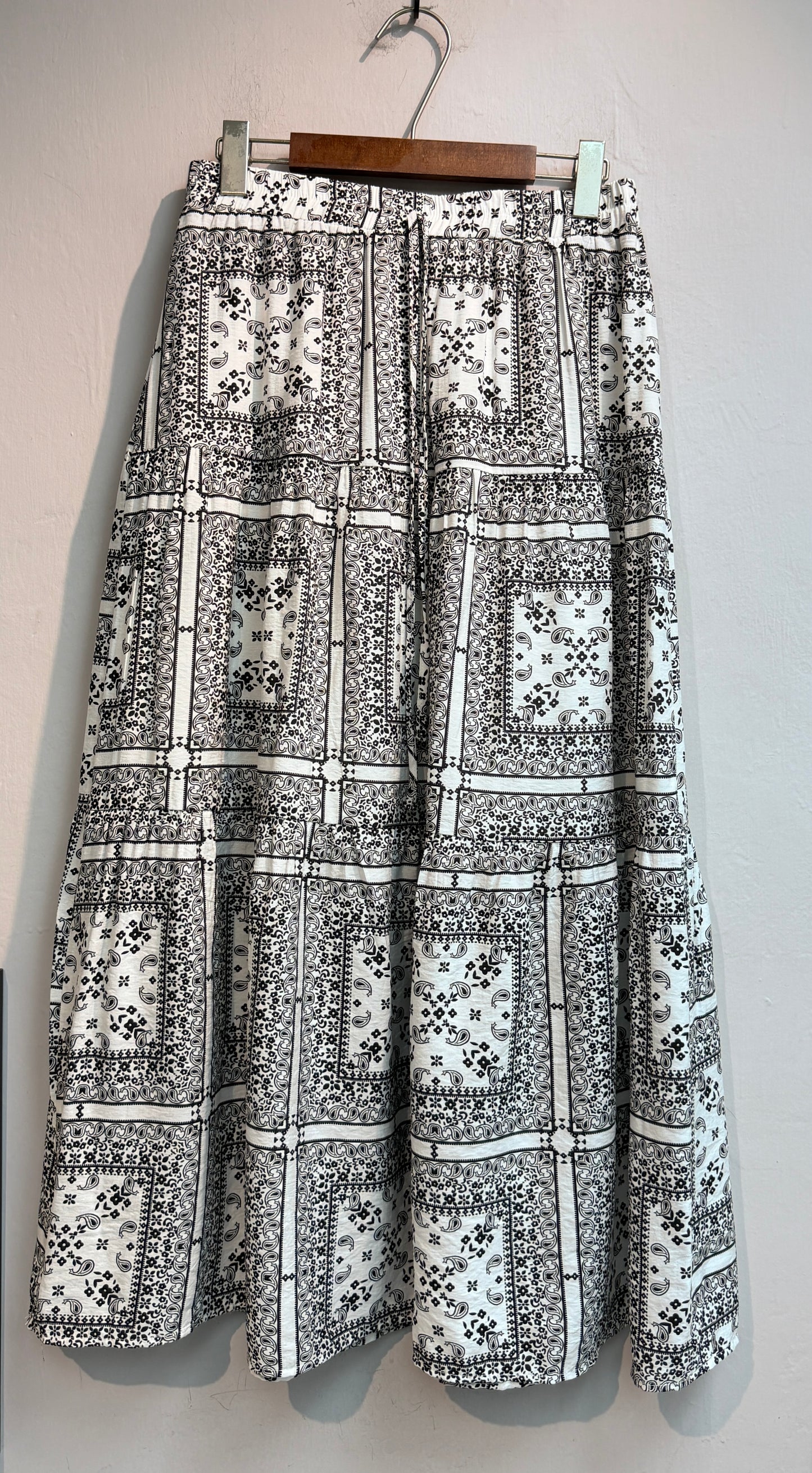 Ethnic pattern skirt set #00757