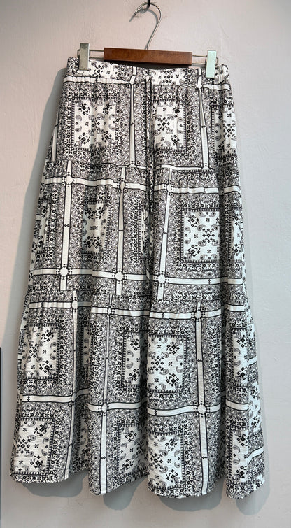 Ethnic pattern skirt set #00757