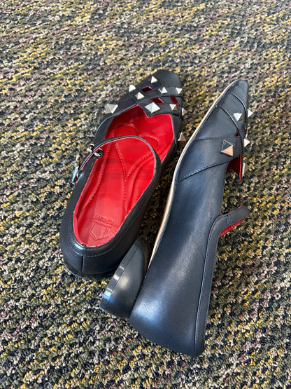 Calfskin Rockstud mary Janes