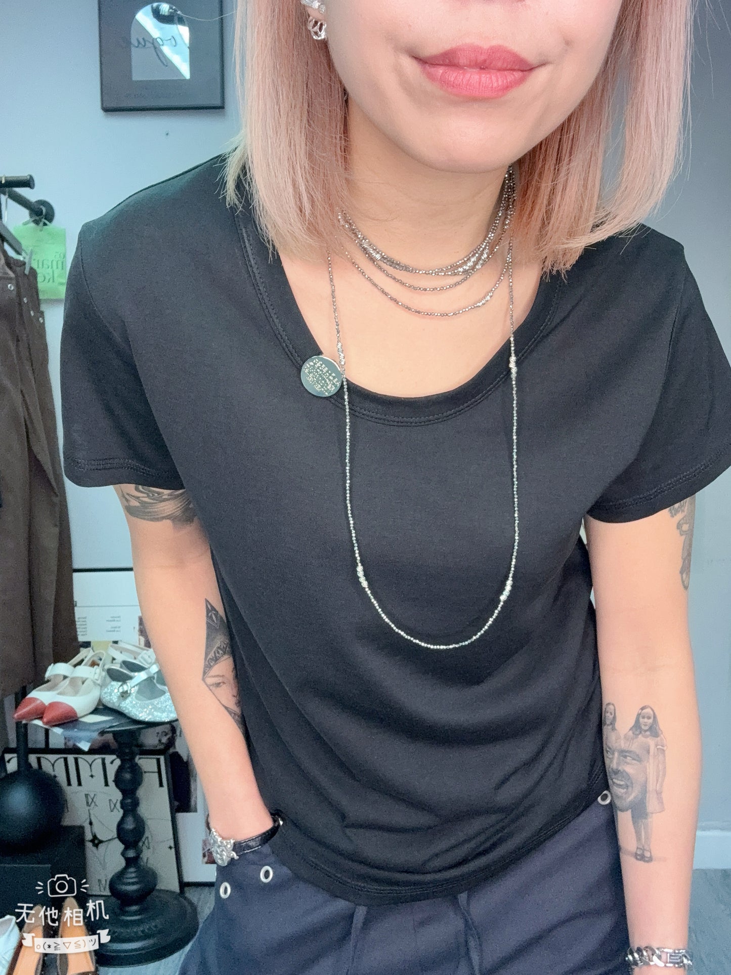 👍🏼Silver tag tee #00715