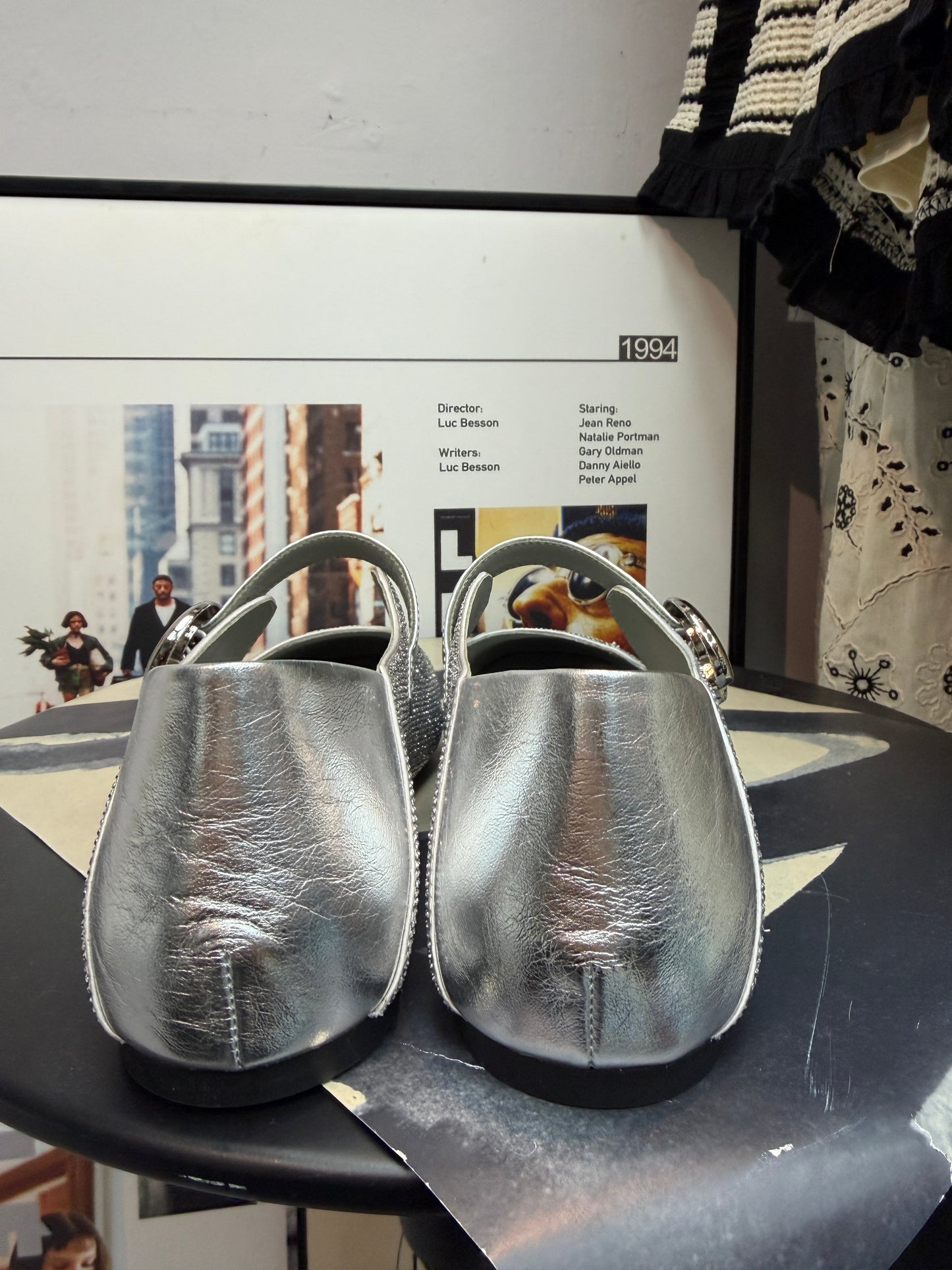Glittering silver ballet shoes(pre order 7-21days)