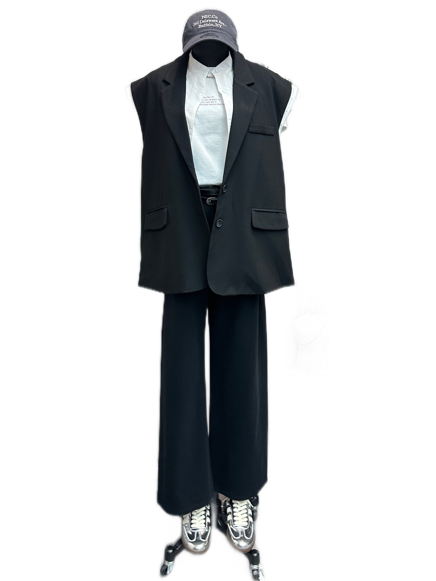 Belt and cotton pants