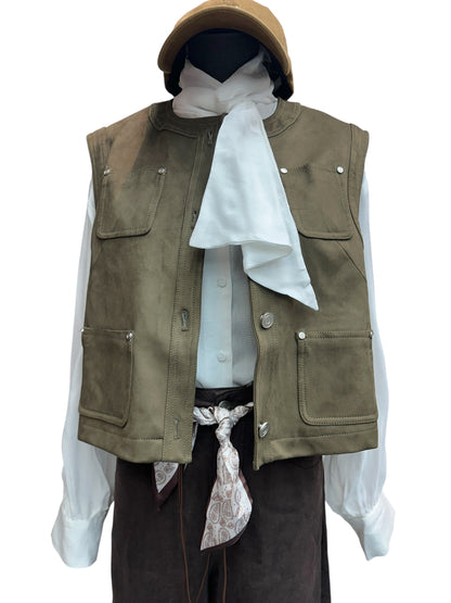 Leopard skin vest jacket