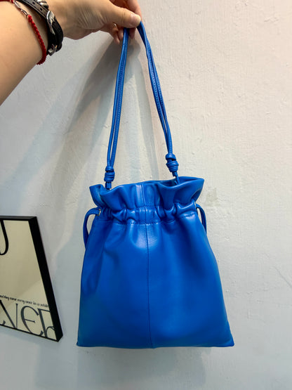 Lambskin drawstring bag