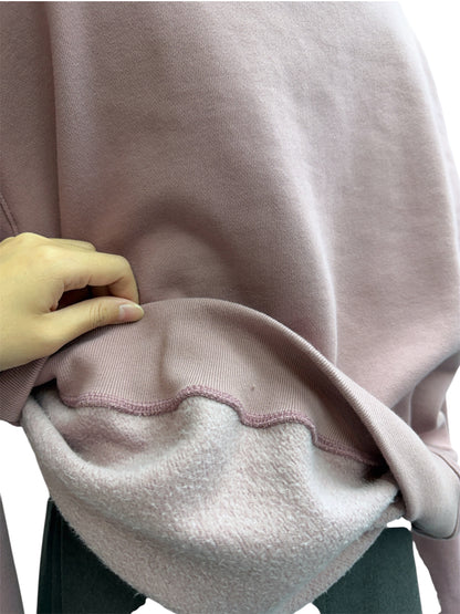 V neck fleece sweater #00058