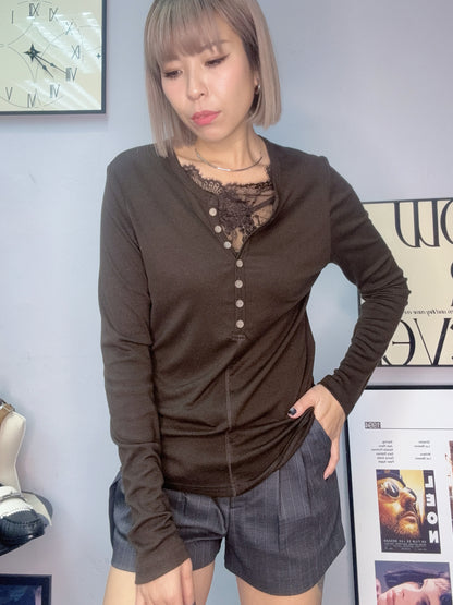 2 in 1 lace top #00255