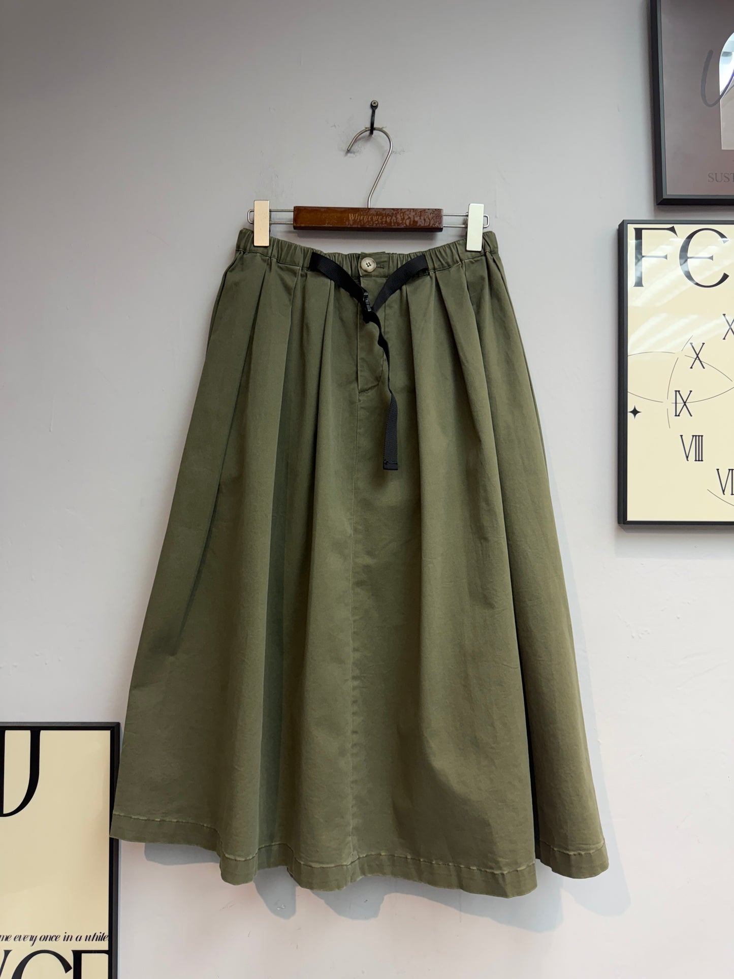 (-30%)Black belt skirt