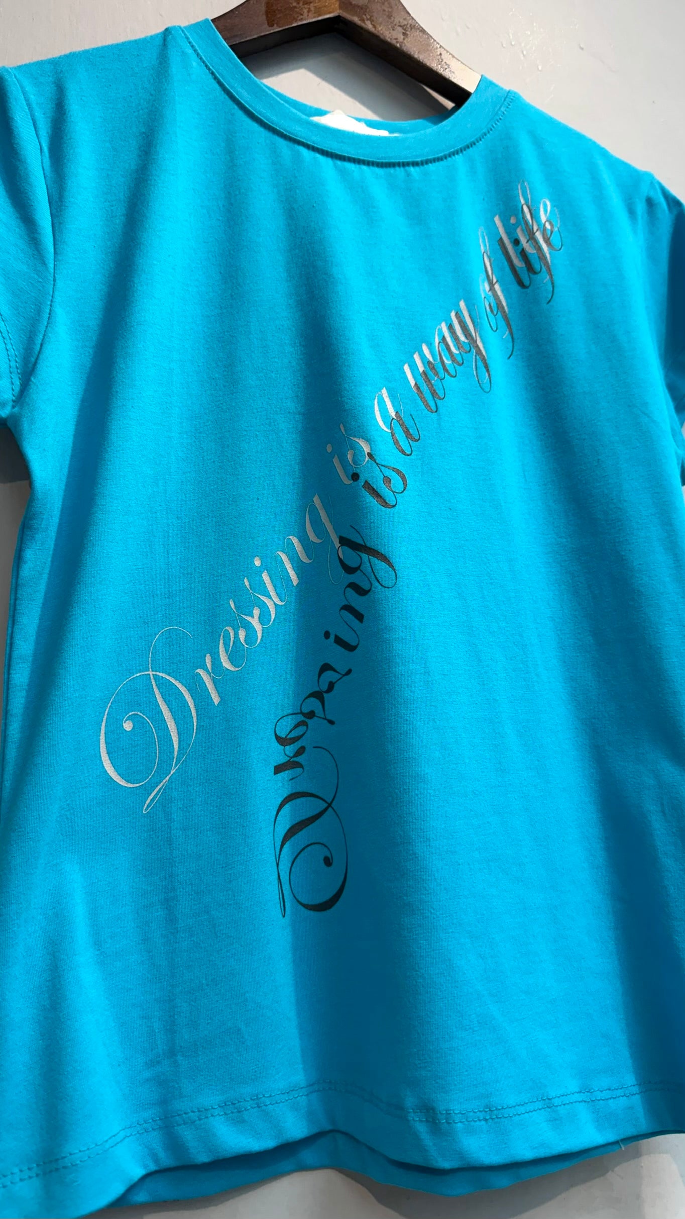 (-40%)Words slim tee #00786
