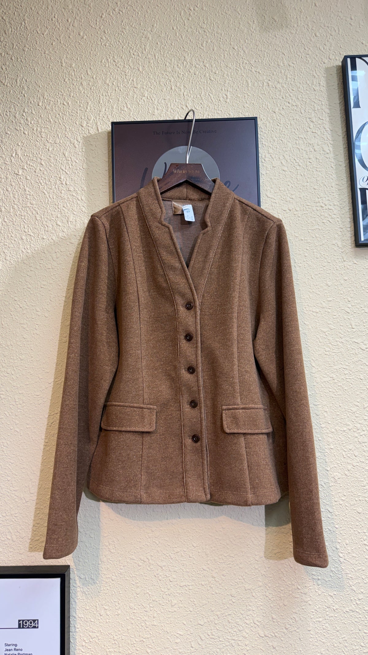 Slim fit wool outer #00949